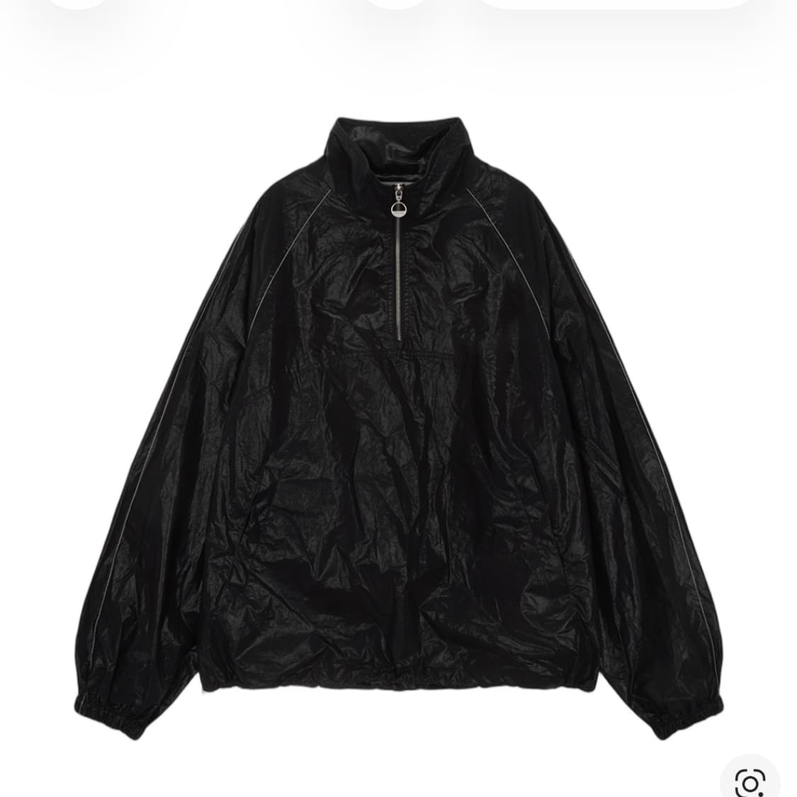마뗑킴 코팅 아노락 점퍼 블랙 상품이미지2