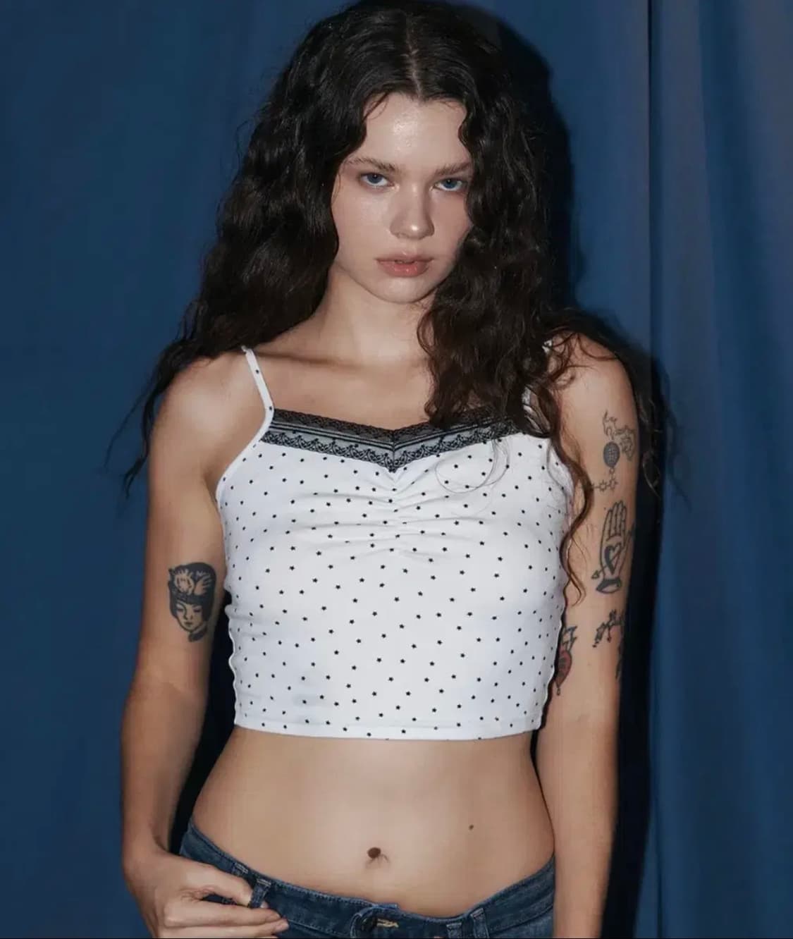 플리즈노팔로우 스타 셔링 나시 star shirring sleeveles 상품이미지2