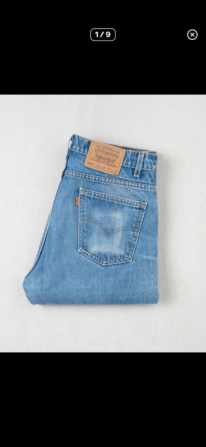 (33-31)505 빈티지 리바이스 데님 팬츠 상품이미지1