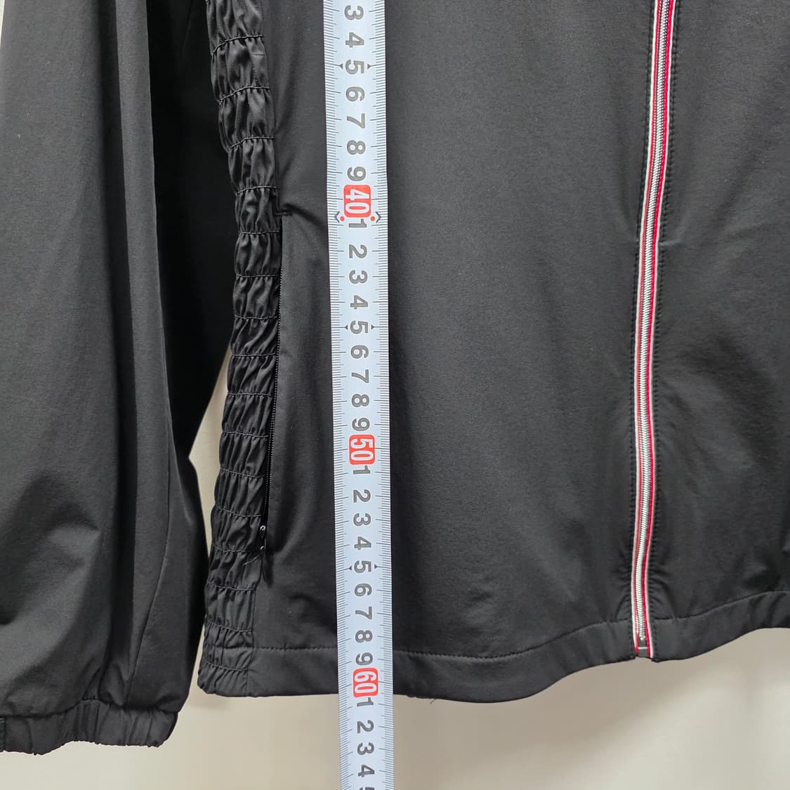 0793 크로커다일 엘라스틴 밴드 경량 스판 블랙 여성 바람막이 상품이미지3