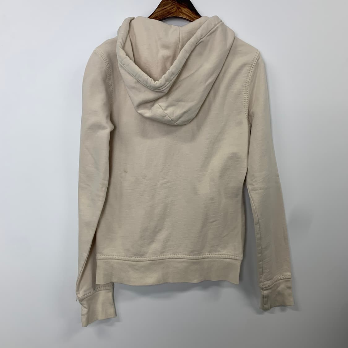 트루릴리전 빅로고 스티치 아이보리 후드집업 상품이미지3