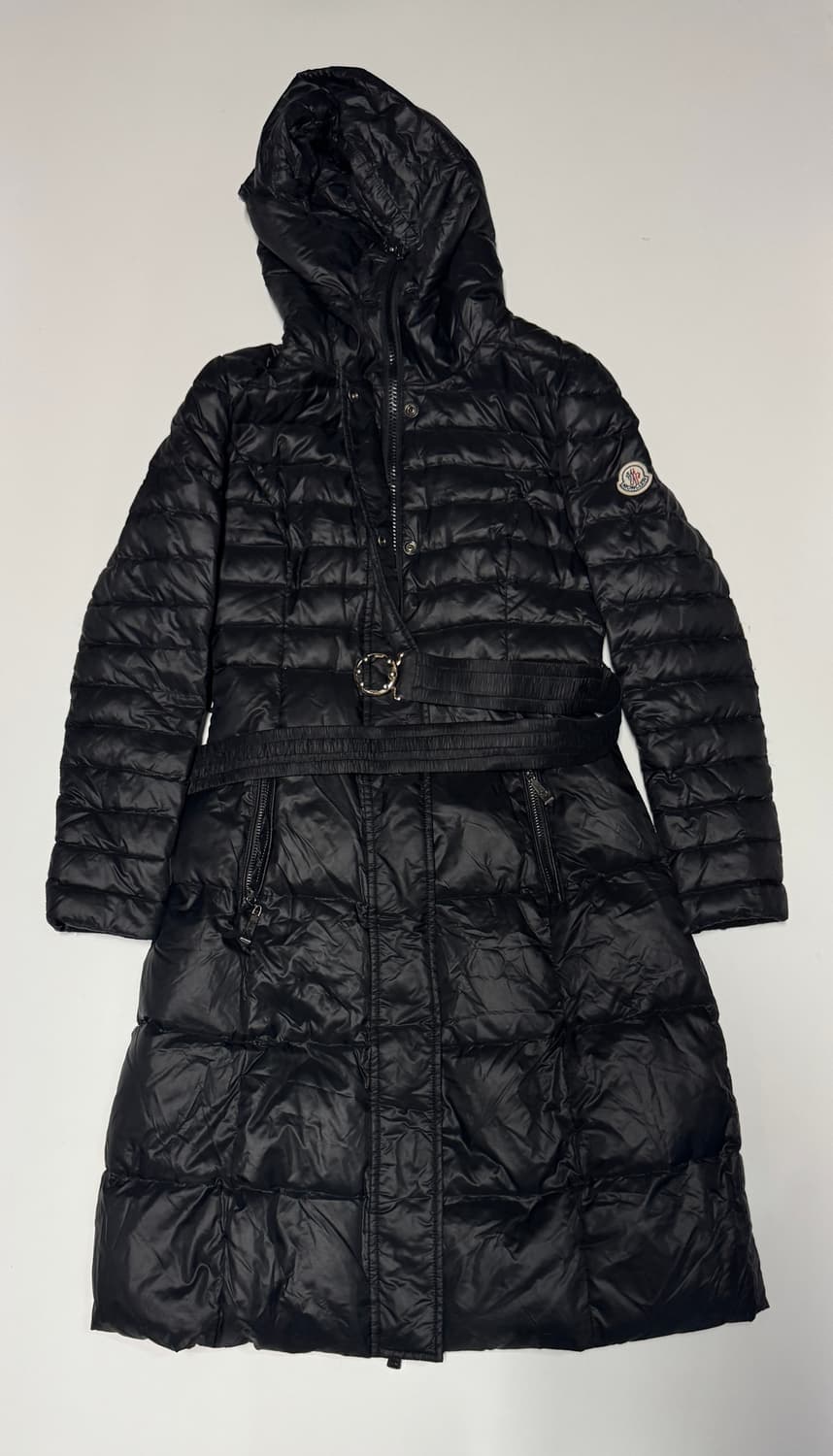 여성 몽클레어 커스텀 리메이크 벨티드 다운 롱패딩 상품이미지1