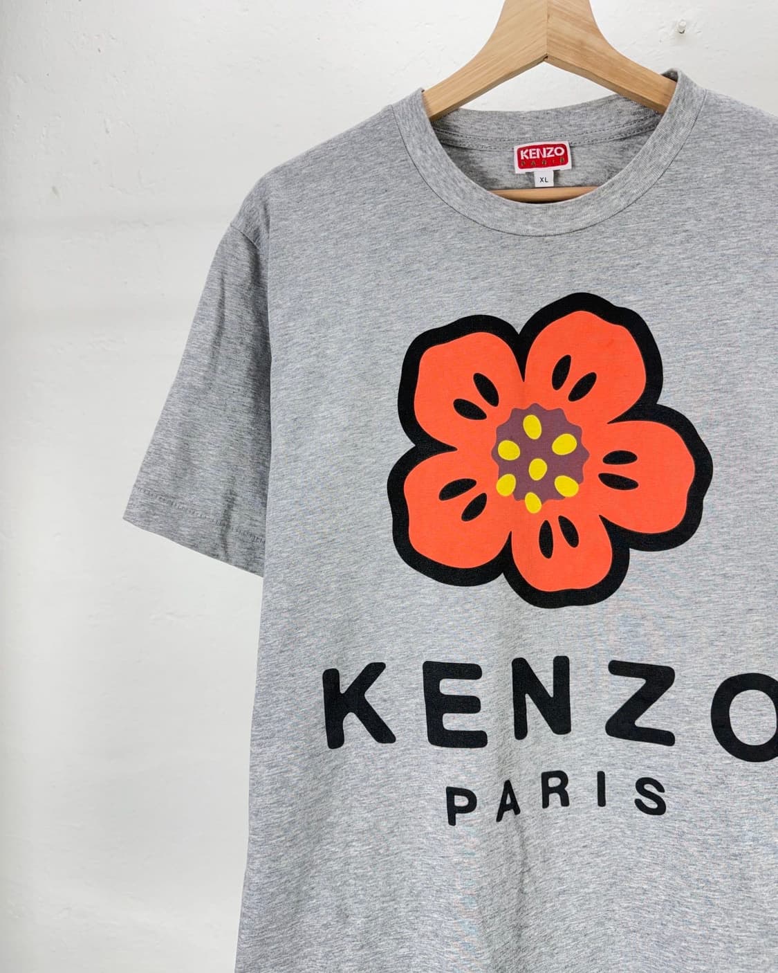 겐조 보크 플라워 코튼 하프 티셔츠 그레이 상품이미지2