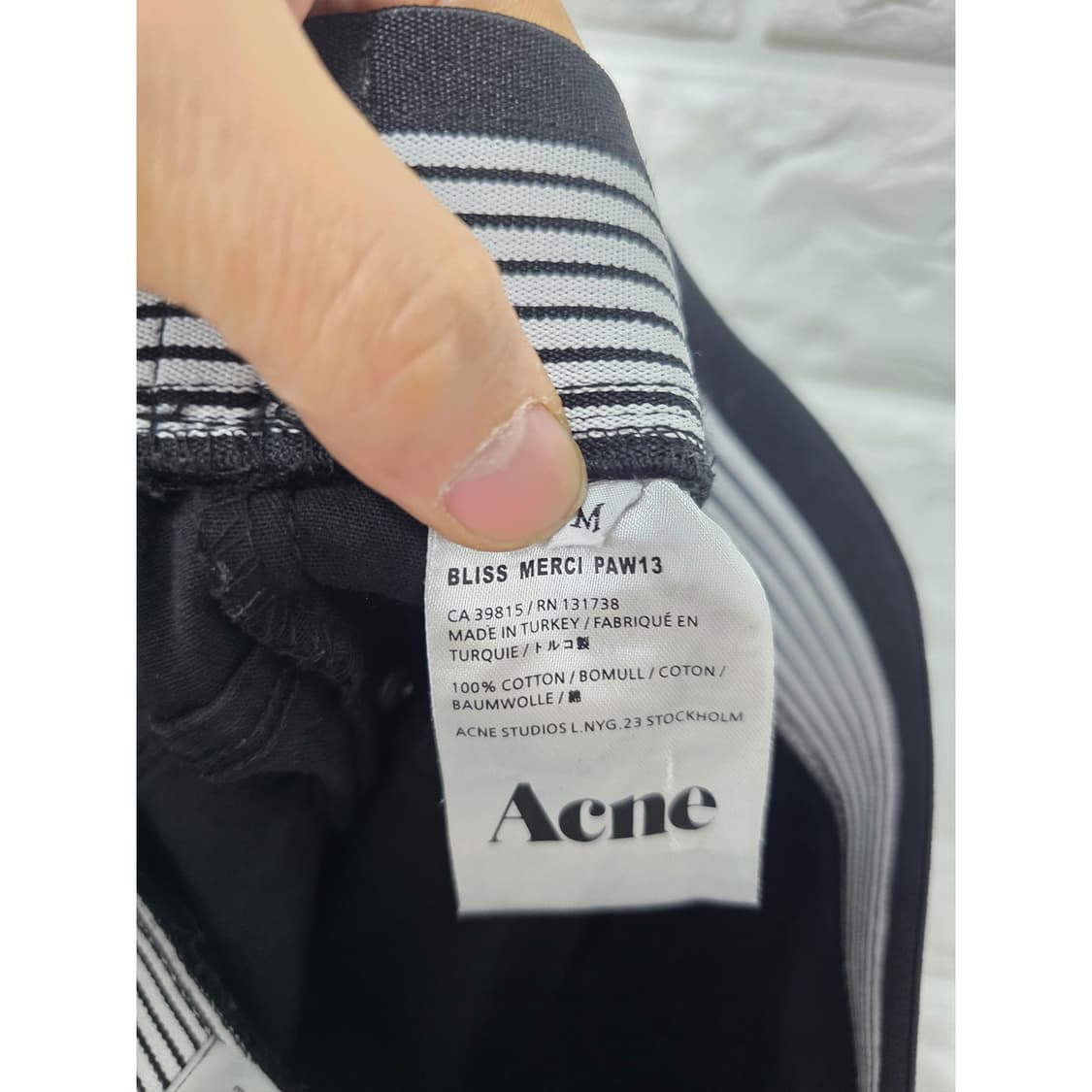 아크네 스튜디오 ACNE STUDIOS 블랙 레더 팬츠 26인치 상품이미지3