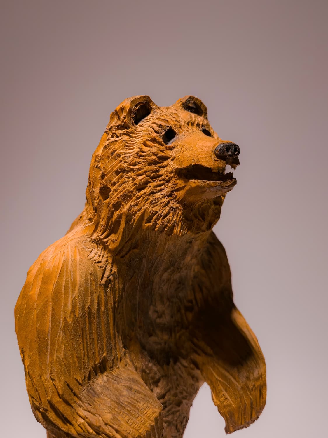 Hand-carved Wooden Standing Bear 상품이미지7