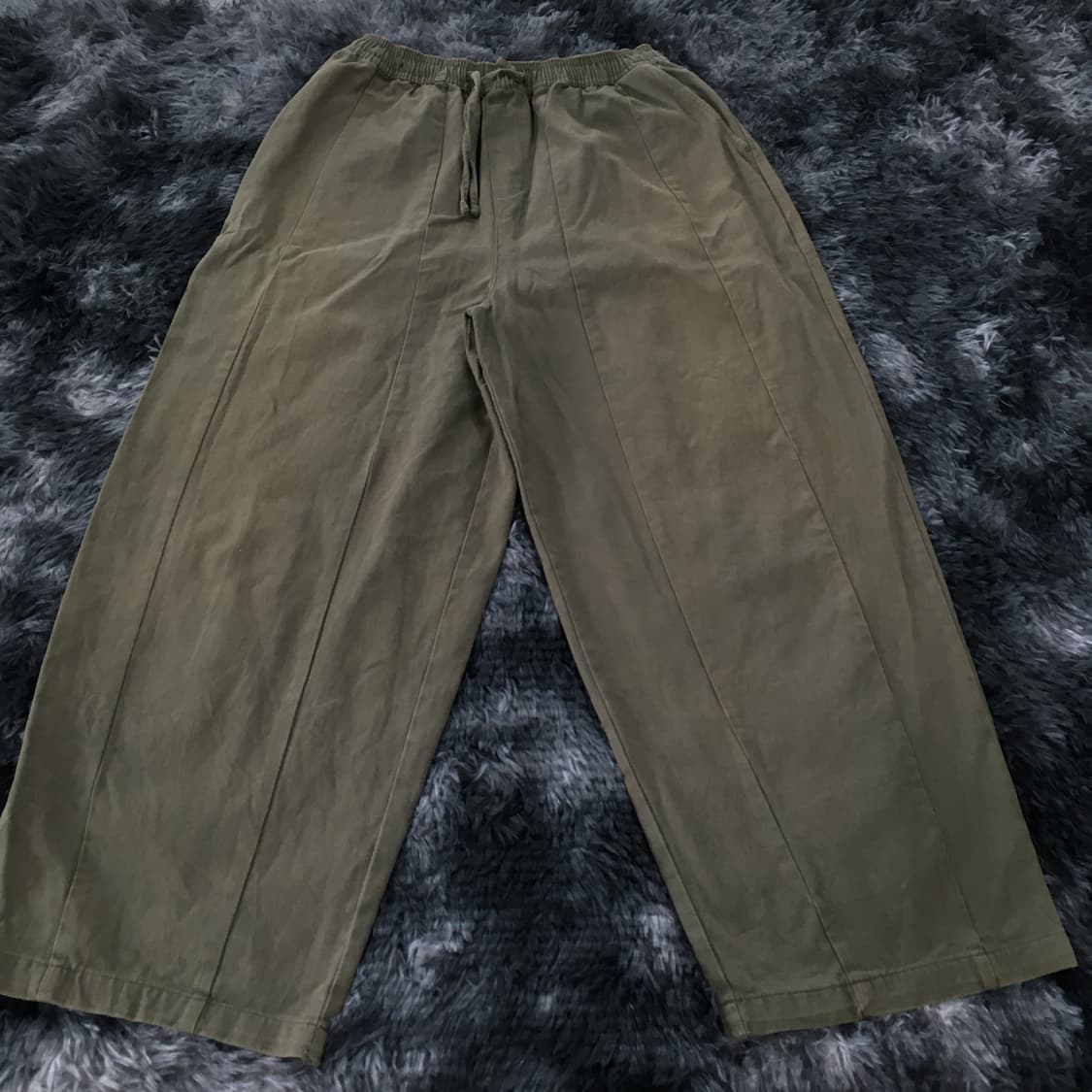 투티/0205 카키 롱 와이드 팬츠 상품이미지1