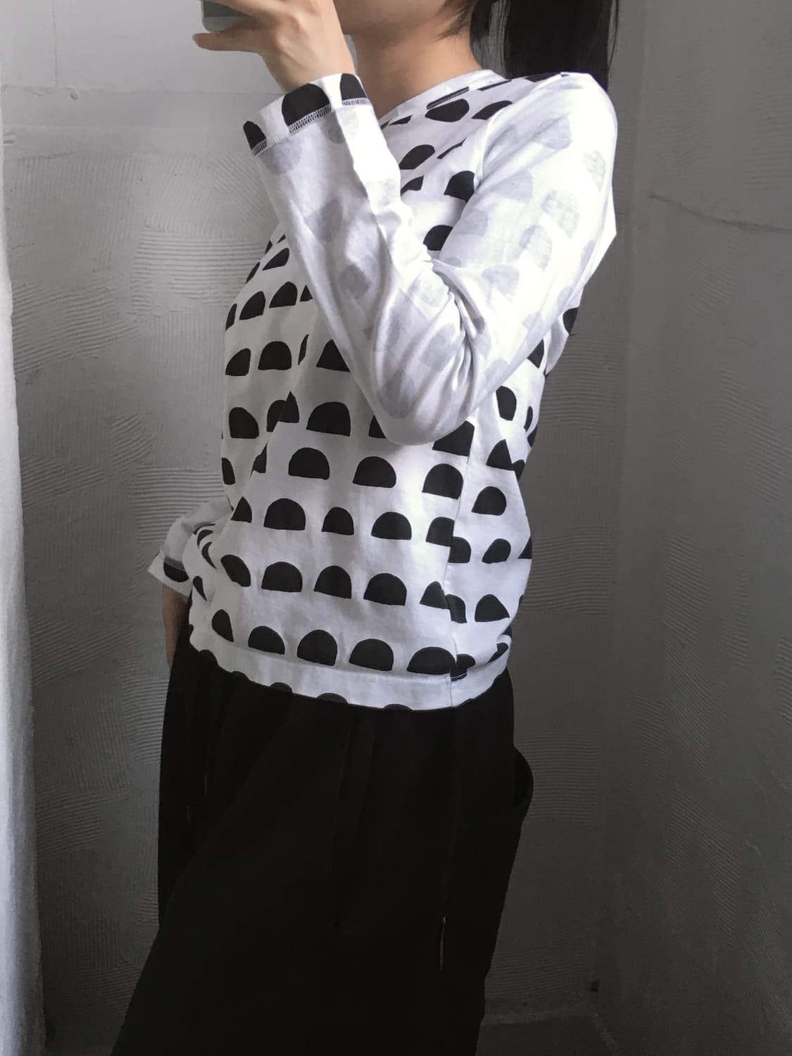 Comme des Garcons 꼼데가르송 도트 프린트 롱슬리브 상품이미지2