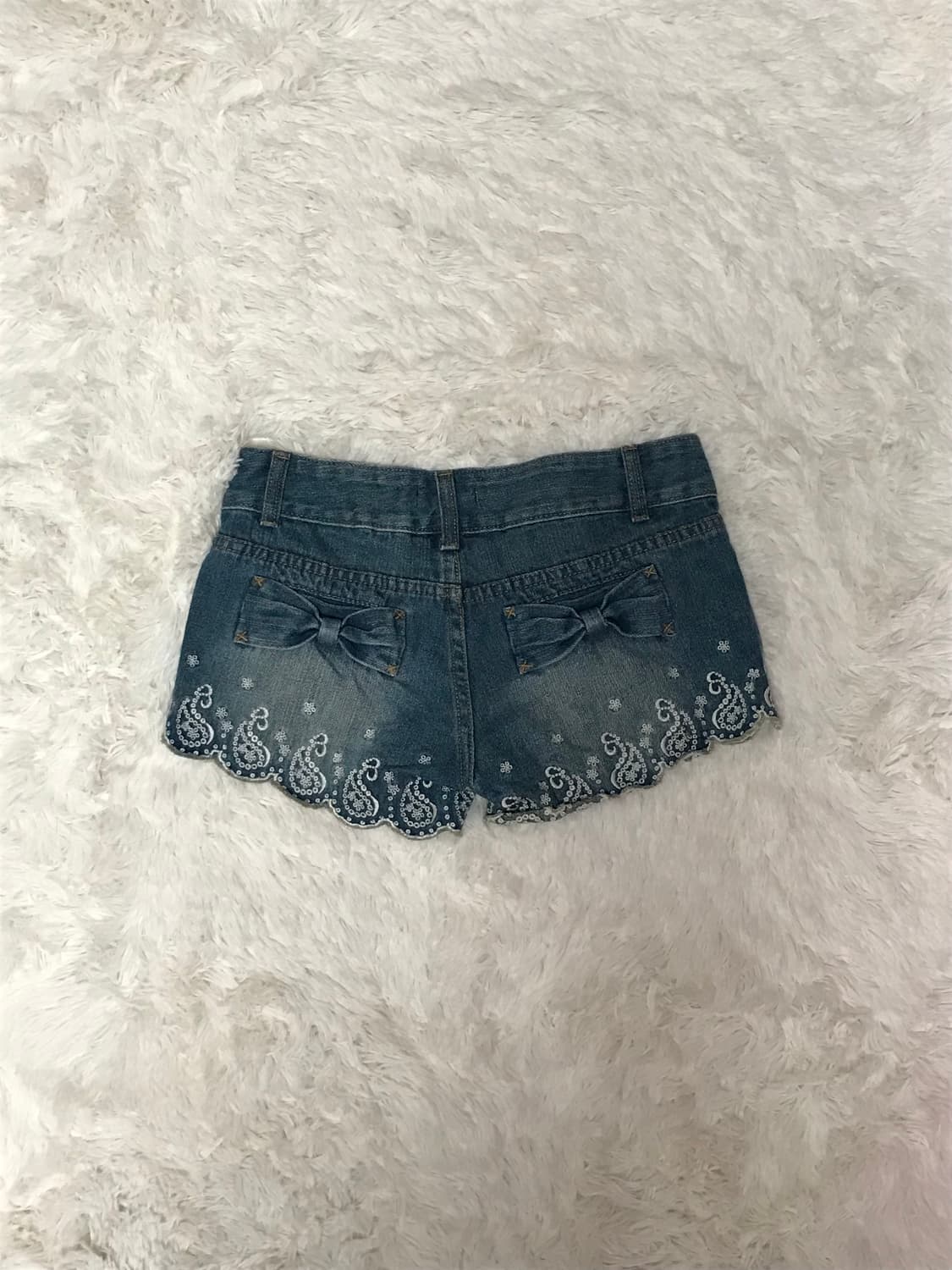 일본빈티지 리즈리사 플라워 디테일 숏 팬츠 상품이미지2