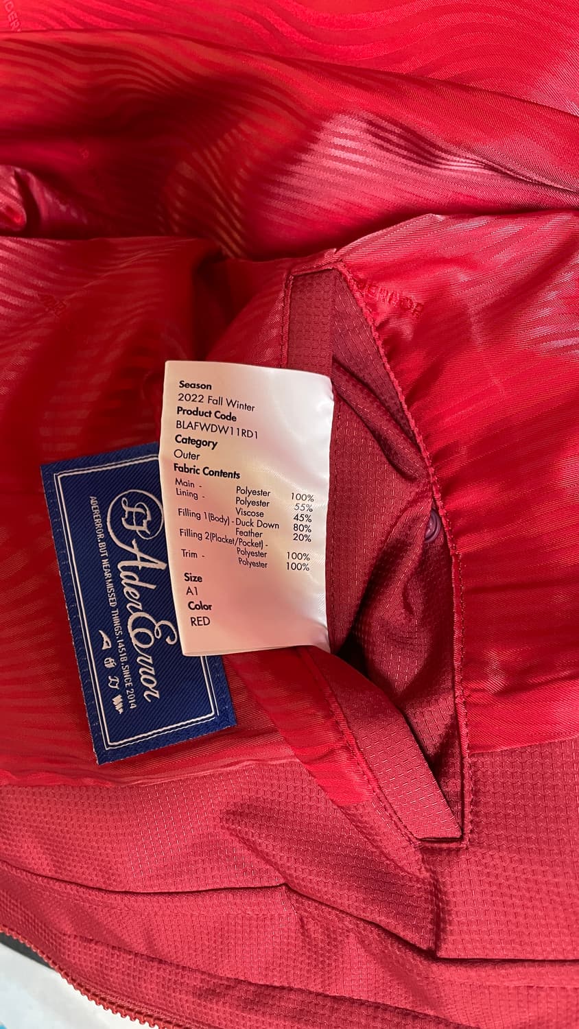 [A1] 아더에러 델로 푸퍼 다운 패딩 자켓 레드 상품이미지10