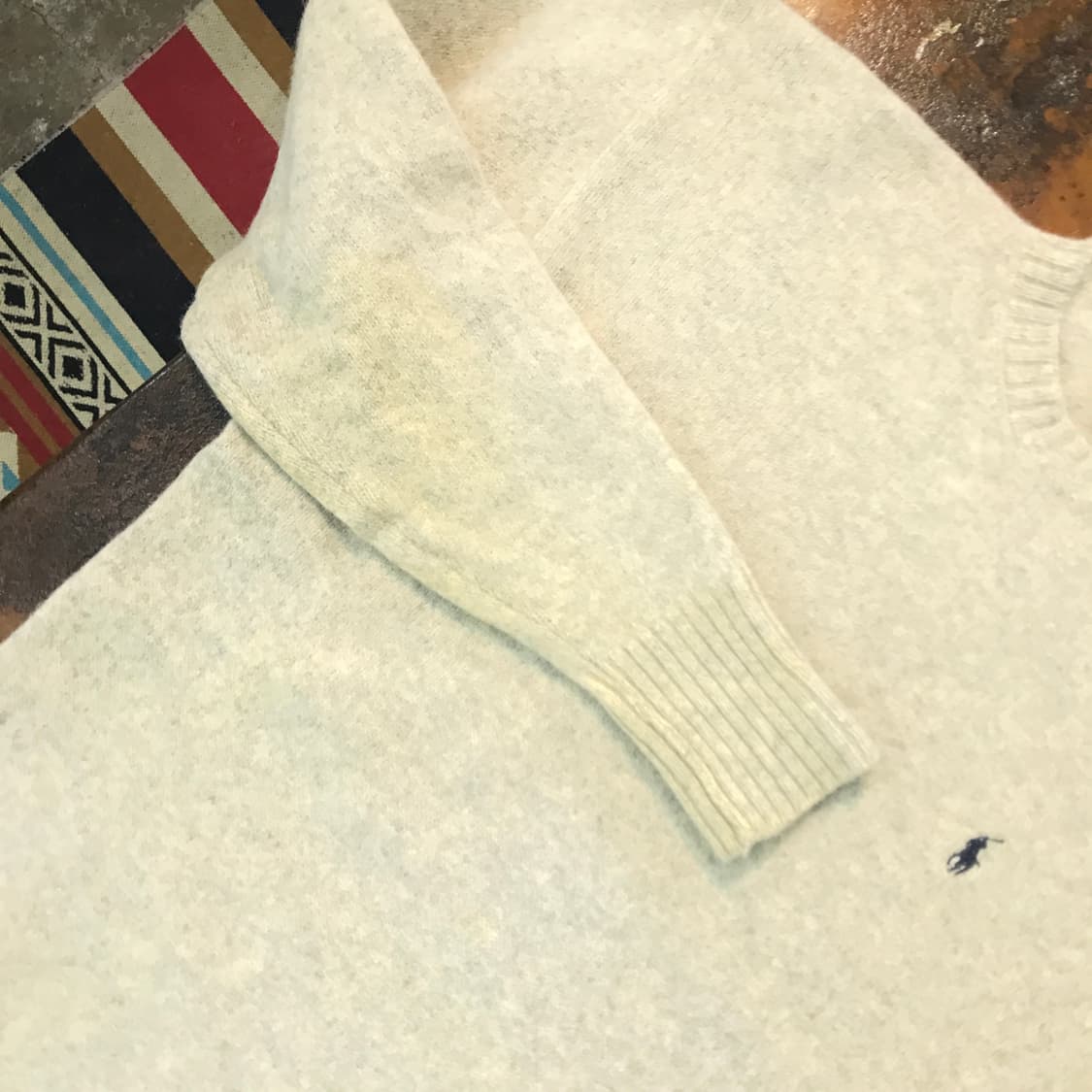 폴로랄프로렌 아이보리 보카시 울 스웨터 남성 105  상품이미지4