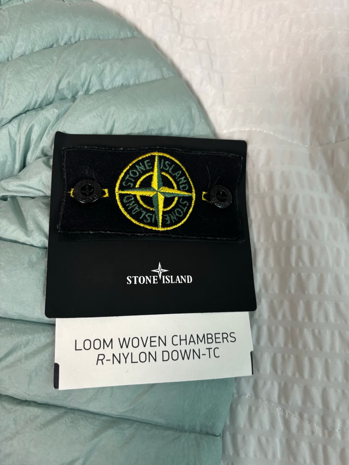 (L) 스톤아일랜드 룸우븐 경량패딩 논후드 아이스블루 상품이미지2