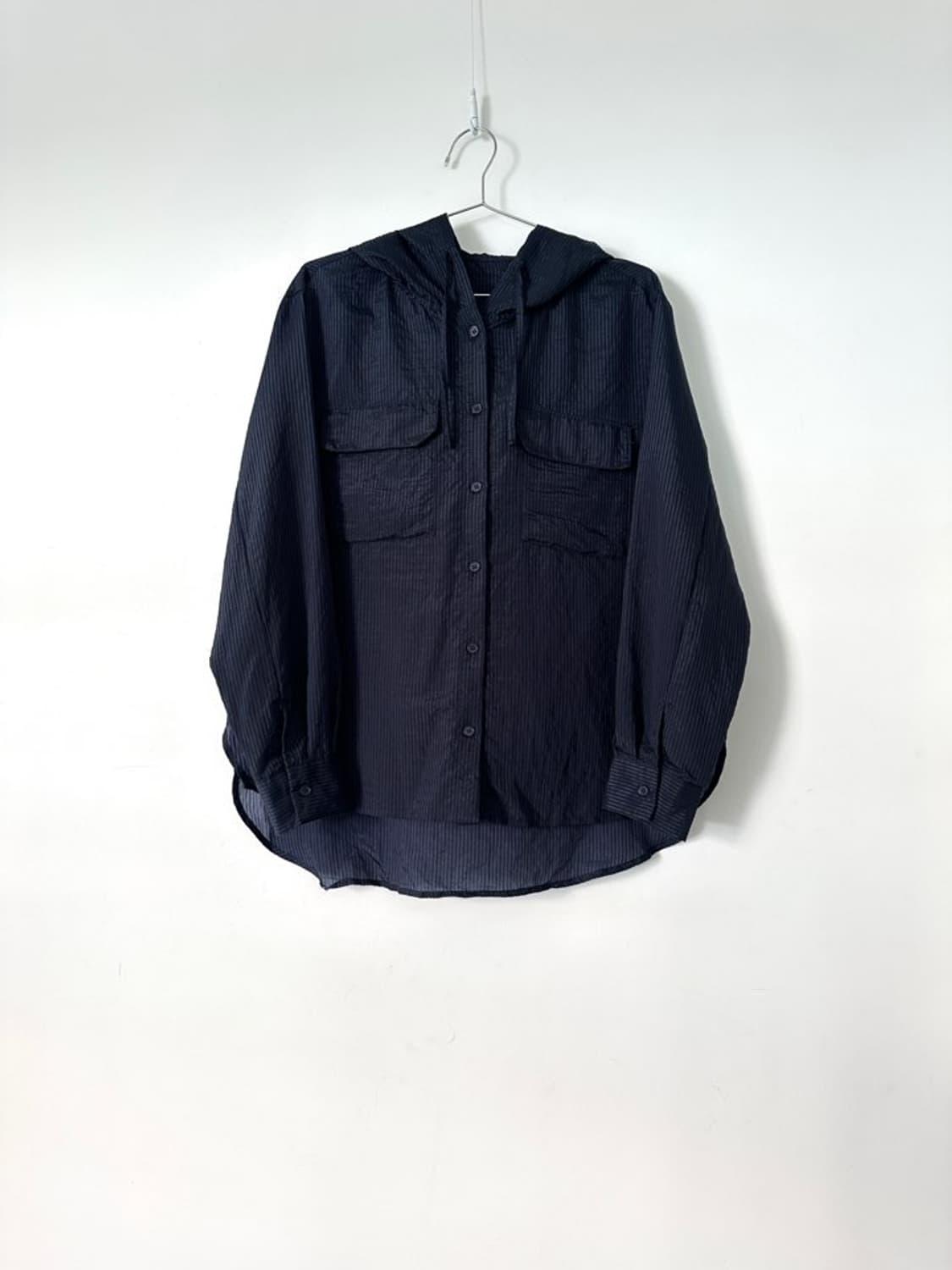 Stripe whimsical hoody top / navy 상품이미지8