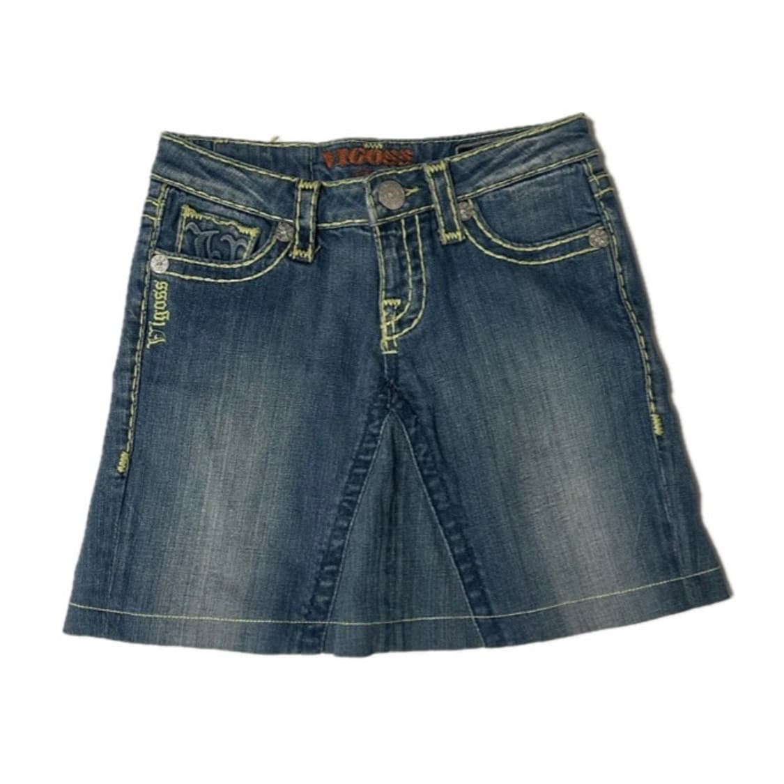 Y2K 데님 스티치 스커트 상품이미지1