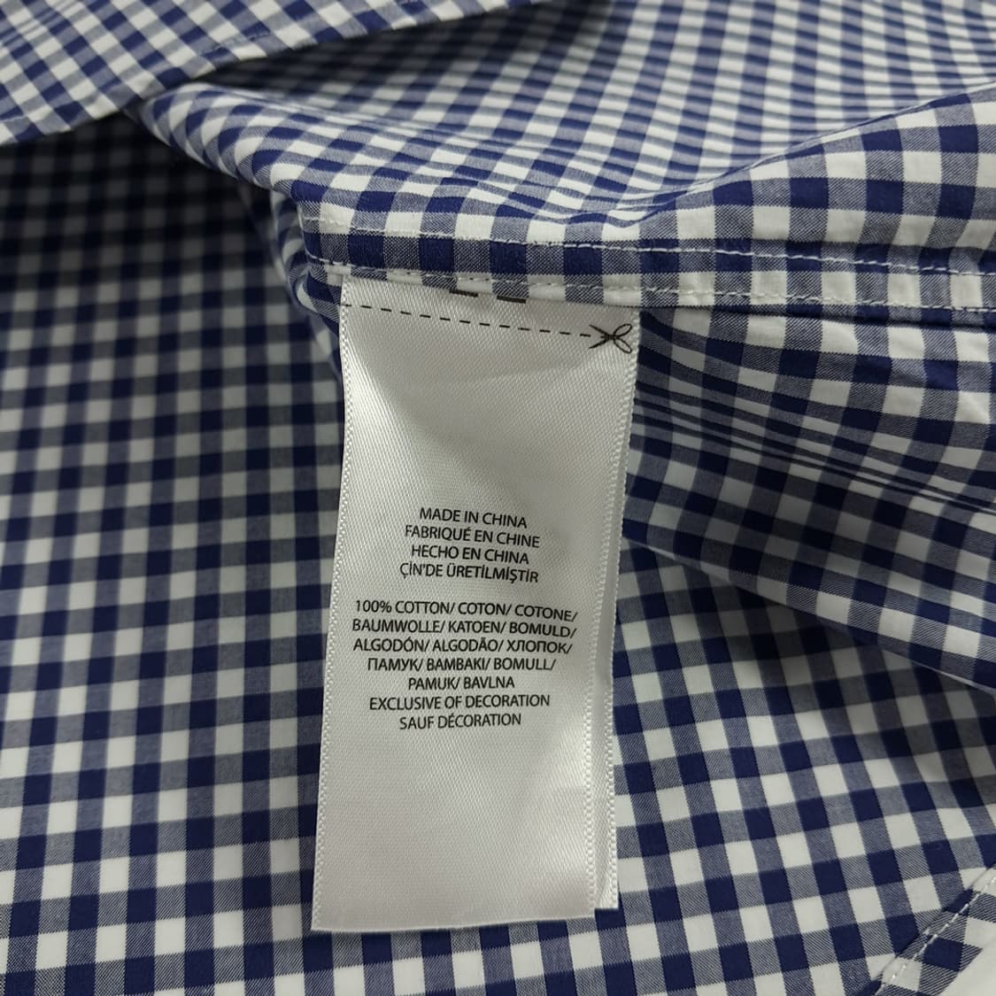 CN538 2XL 폴로 랄프로렌 로얄네이비 마이크로체크 긴팔 셔츠 남방 상품이미지6