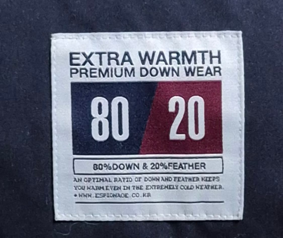 S (55) 에스피오니지 네이비 덕다운 오리털 패딩 상품이미지4