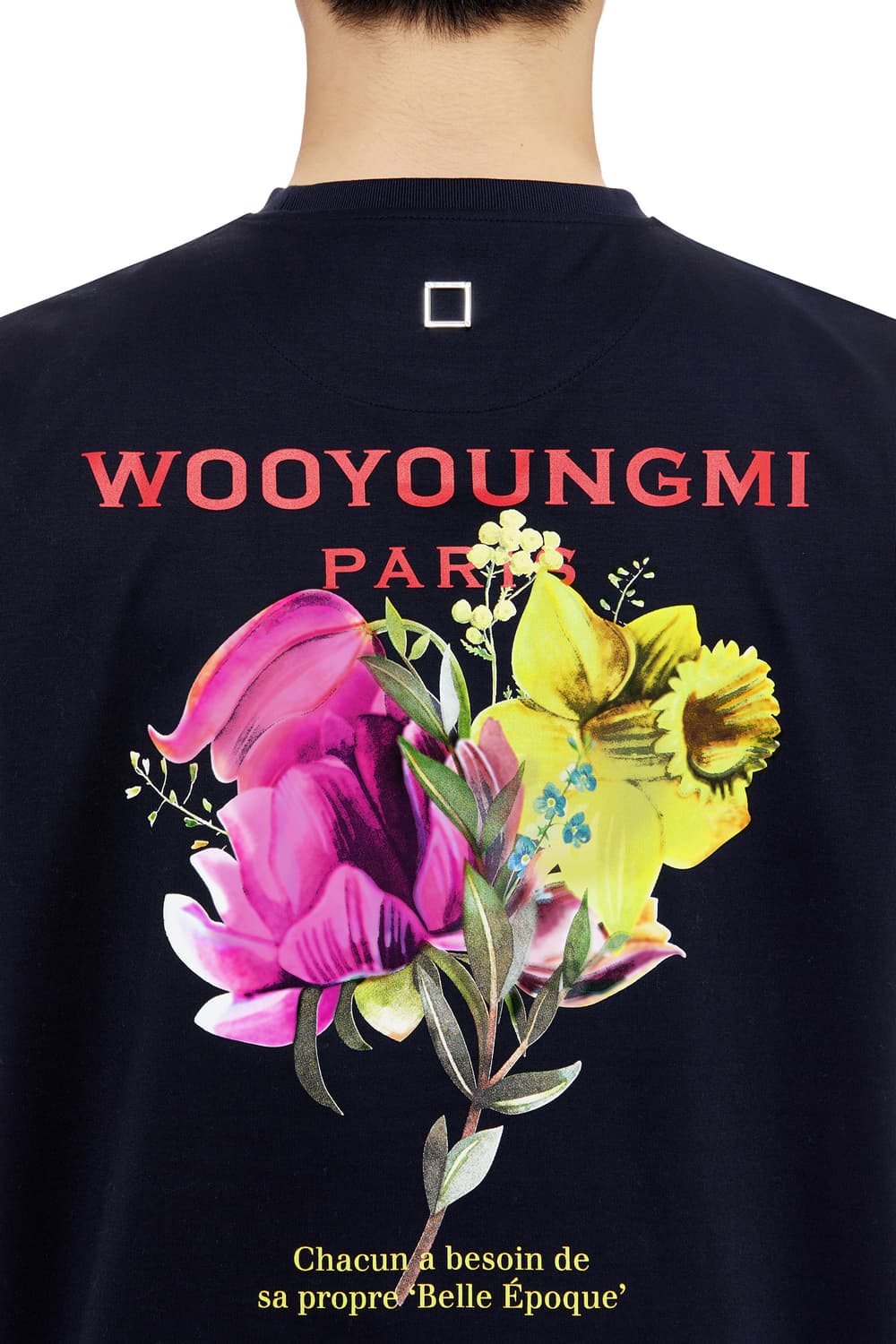 우영미 22ss 네이비 발색 플라워 티셔츠 52 상품이미지6