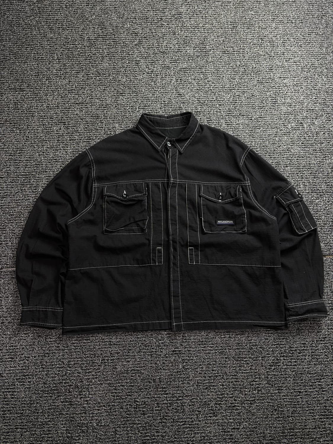 Mrsandman 아카이브 아웃스티치 블랙 워크 자켓 1747 상품이미지2