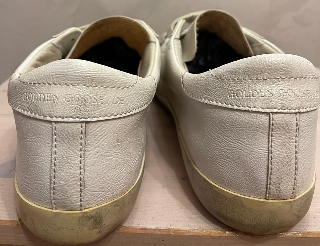 골든구스 올드스쿨에디션 벨크로 37(240) 사이즈 흰색 상품이미지3