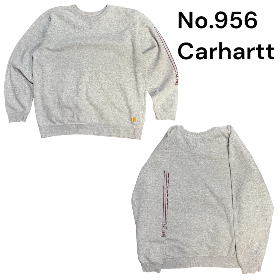 00s 칼하트 오버핏 스웻셔츠 그레이 맨투맨 상품이미지1