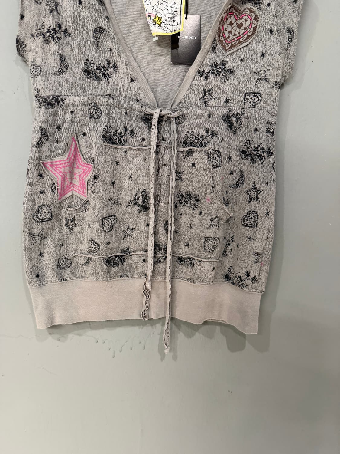 kawaii printing v-neck hood zip-up 상품이미지8