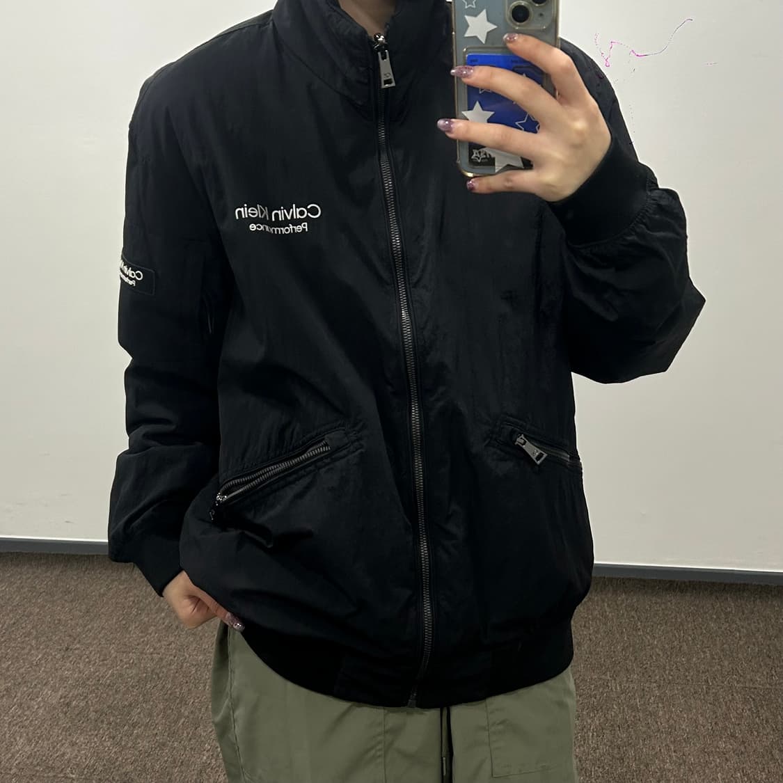 Calvin Klein 캘빈클라인 Performance 블랙 점퍼 상품이미지1