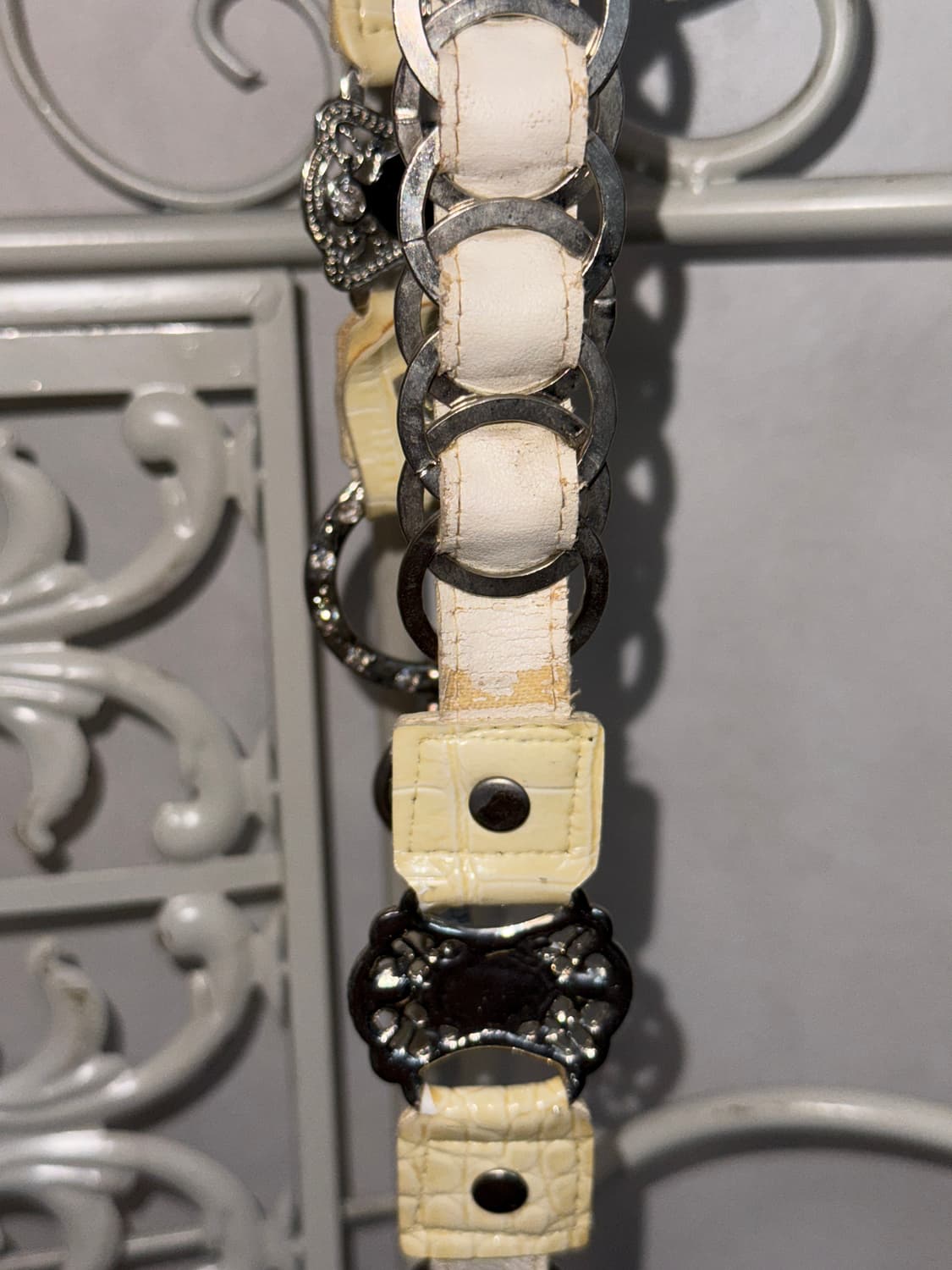 Ivory oriental flower cubic chain belt 상품이미지9