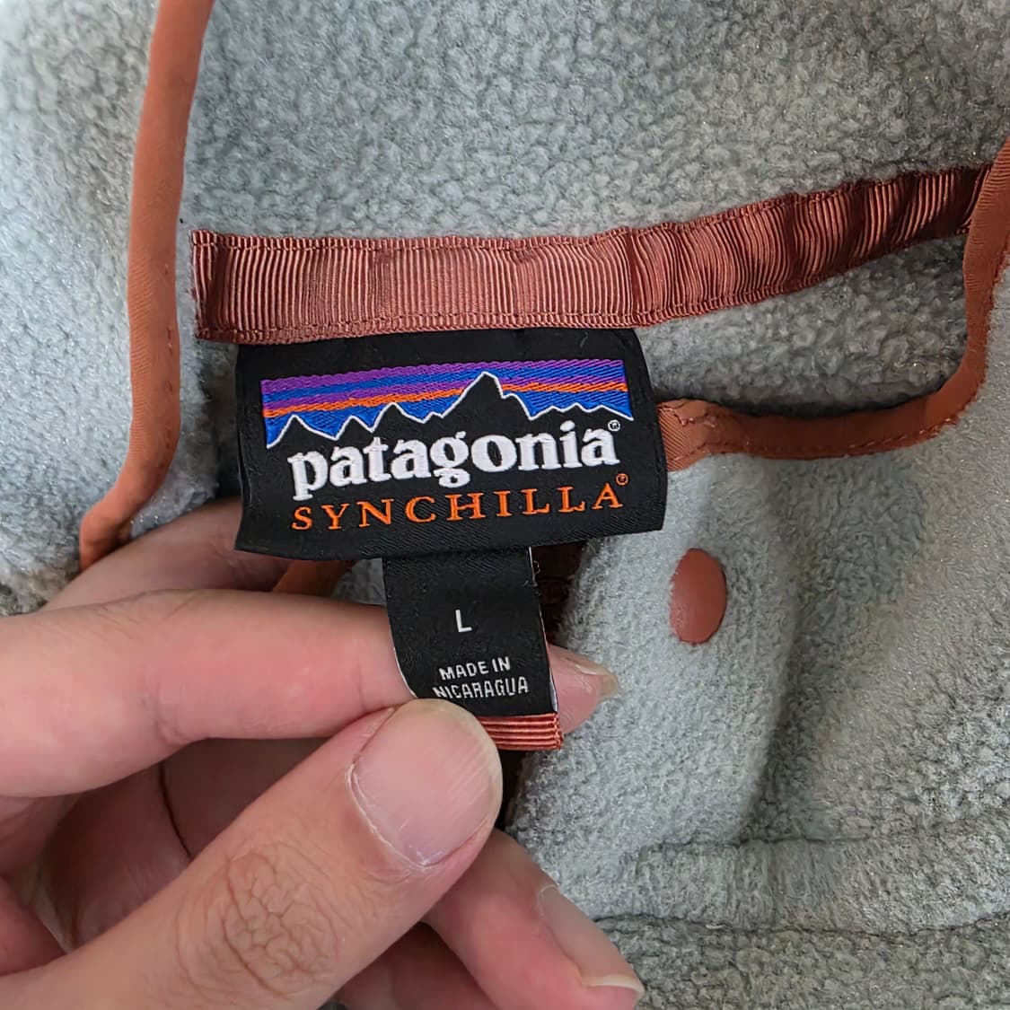 [L] 빈티지 파타고니아 신칠라 플리스 스냅 풀오버 피스타치오 상품이미지5