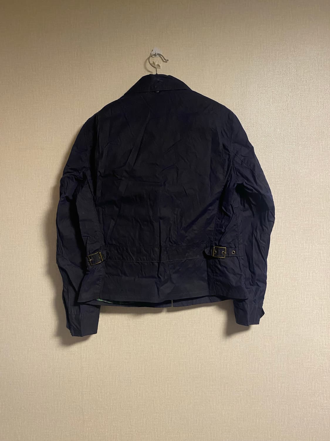 Schott Perfecto 네이비 왁스 자켓 상품이미지2