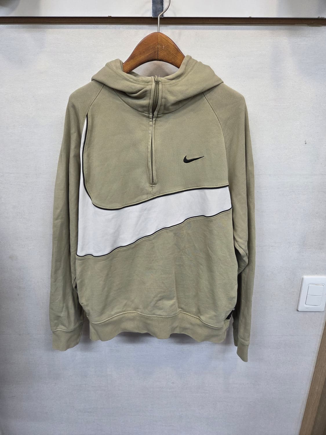 나이키 빅스우시 하프집업 사이드포켓 후드티 M 상품이미지1