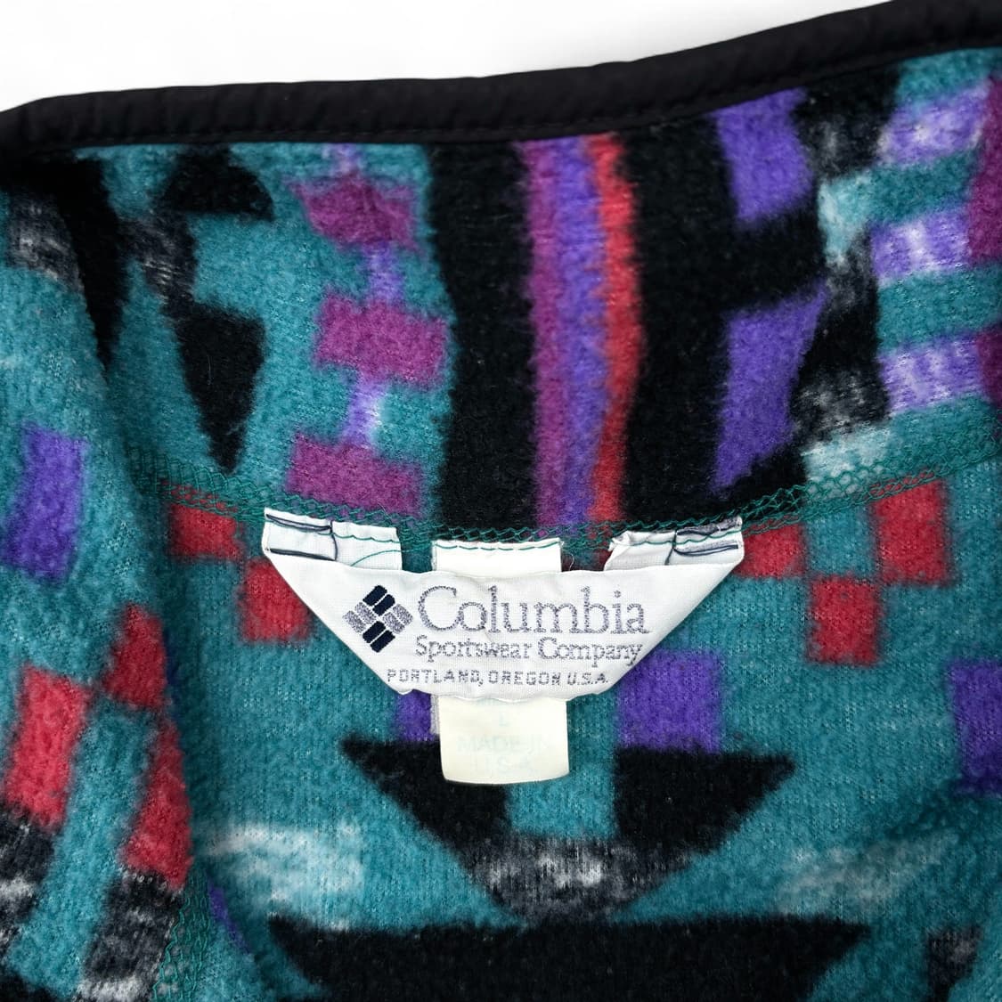 90's 컬럼비아 하프 집 플리스 상품이미지5
