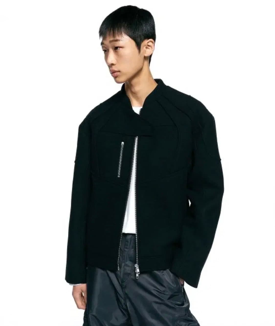 인사일런스 울 레이싱자켓 S사이즈 블랙 상품이미지1