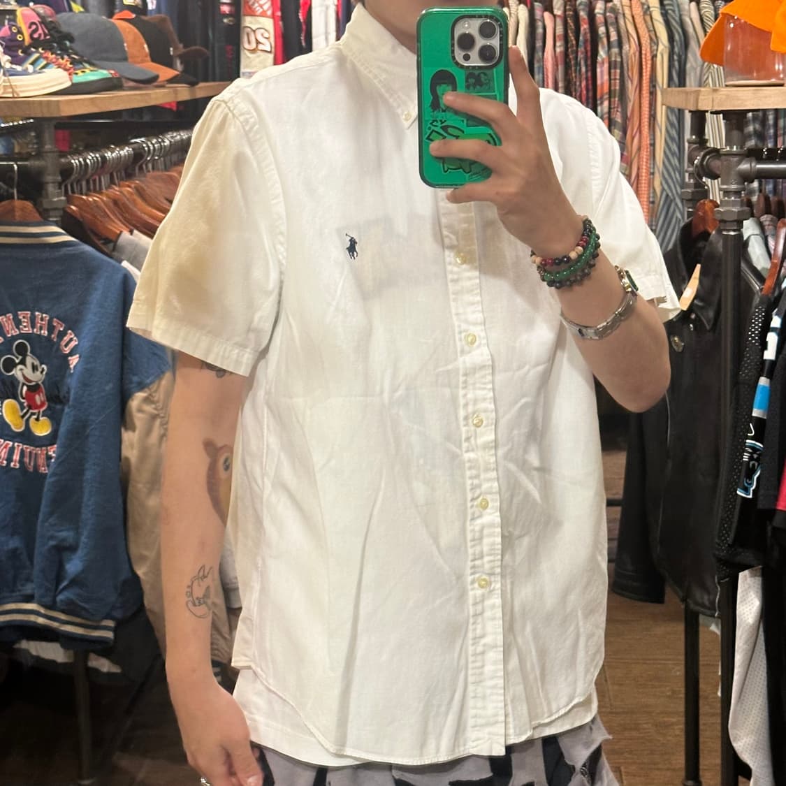 [HI] 폴로 랄프로렌 반팔 셔츠 화이트 상품이미지4