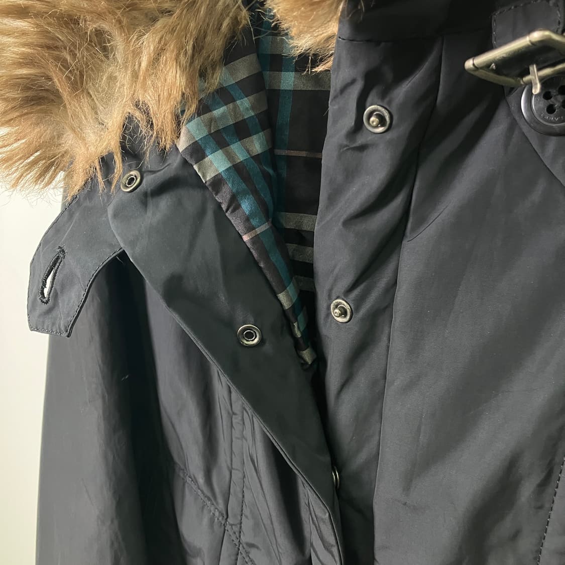 버버리 블루라벨 퍼 후드 패딩 자켓 38 상품이미지7