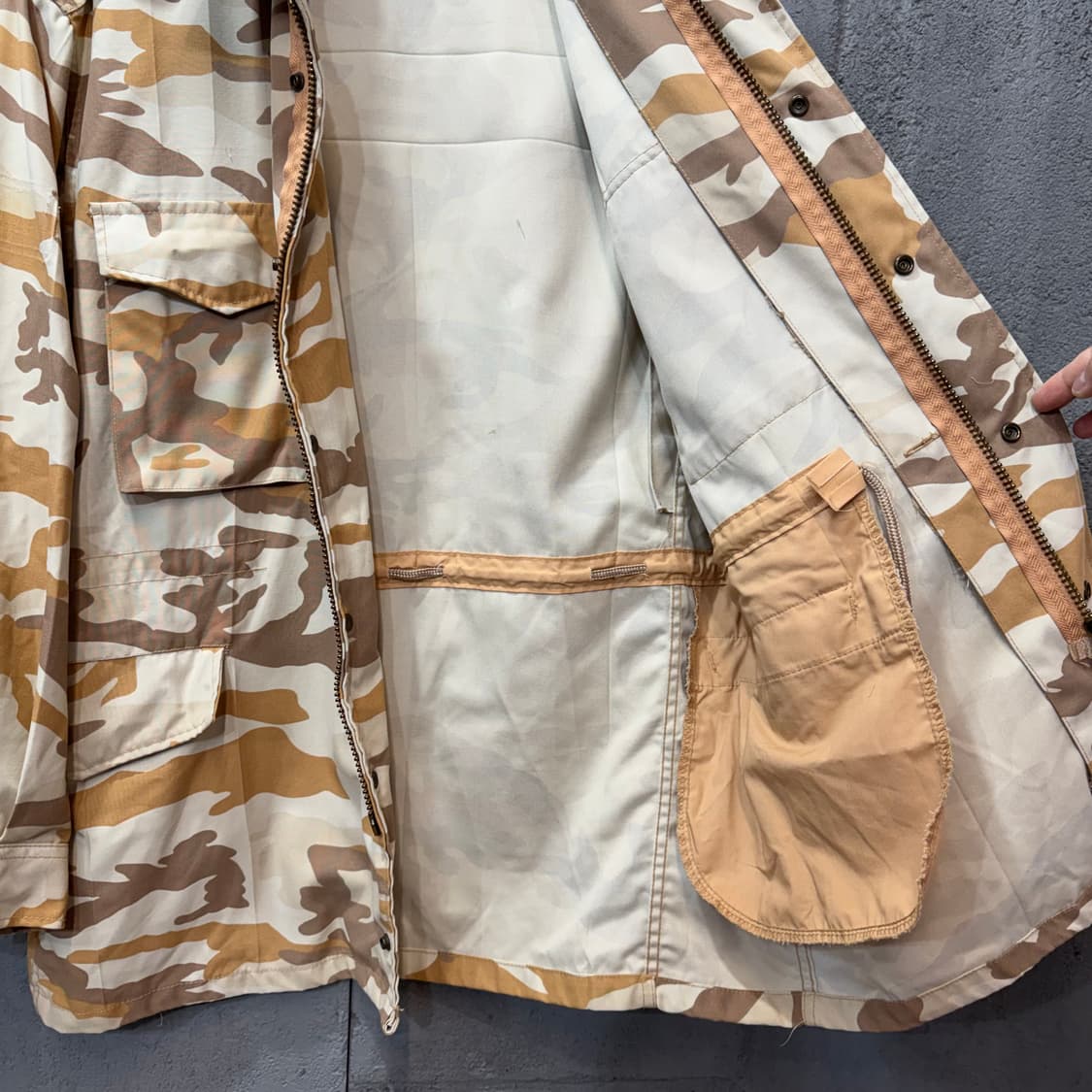 ROK 자이툰 부대 데저트 카모 구형 필드 자켓 (L)   상품이미지3