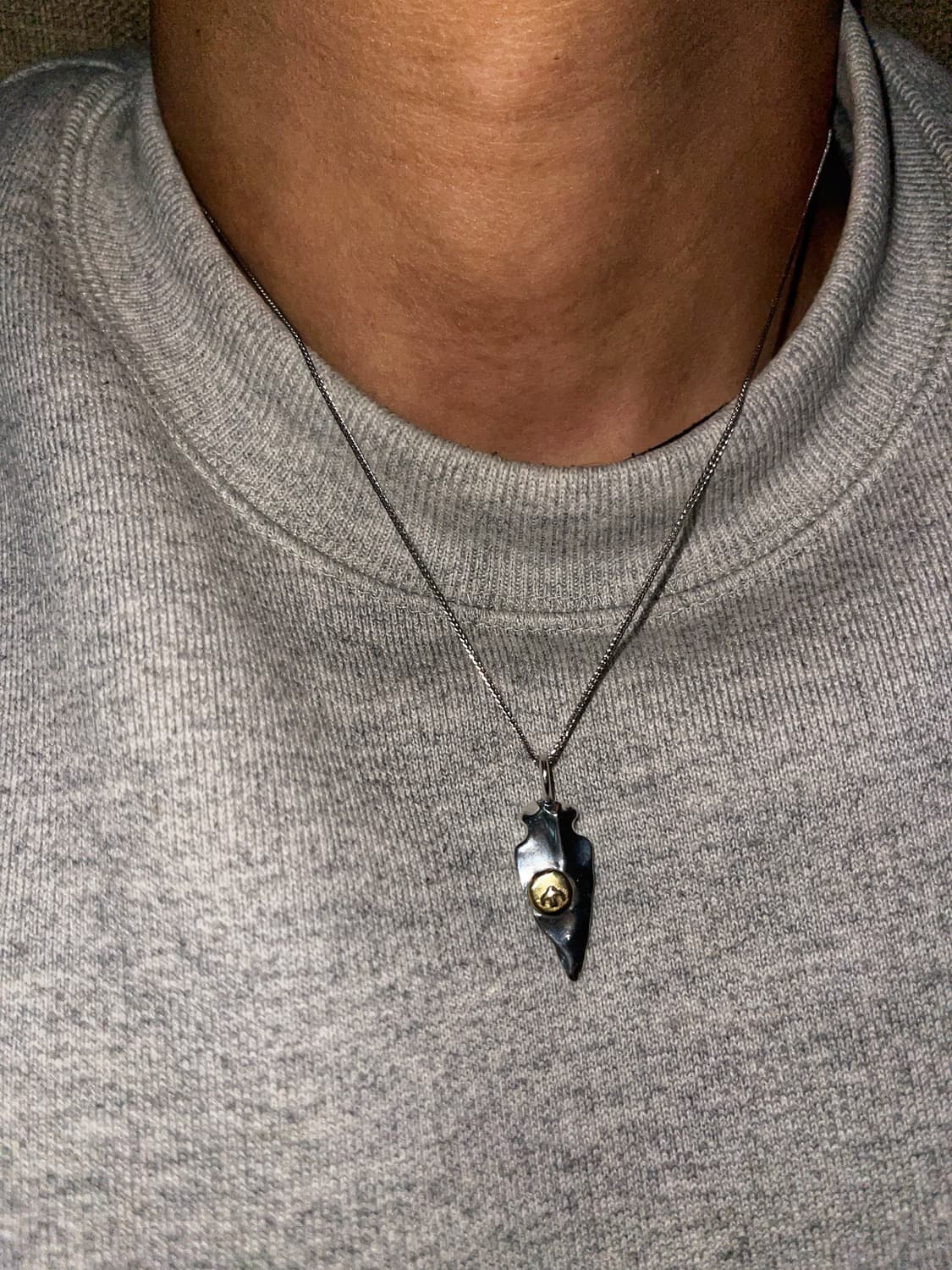 실버925 웨이브 쉐입 펜던트 네크리스 / 남자목걸이 여자목걸이 유니섹스 상품이미지5