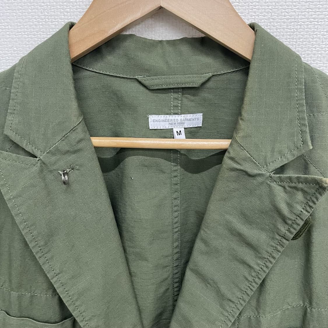[M]엔지니어드가먼츠 코튼 립스탑 베드포드 자켓 올리브 상품이미지4