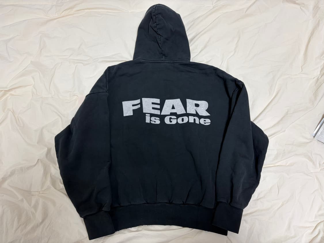 피어오브갓 빈티지 Fear is Gone 후드 블랙/크림 상품이미지8