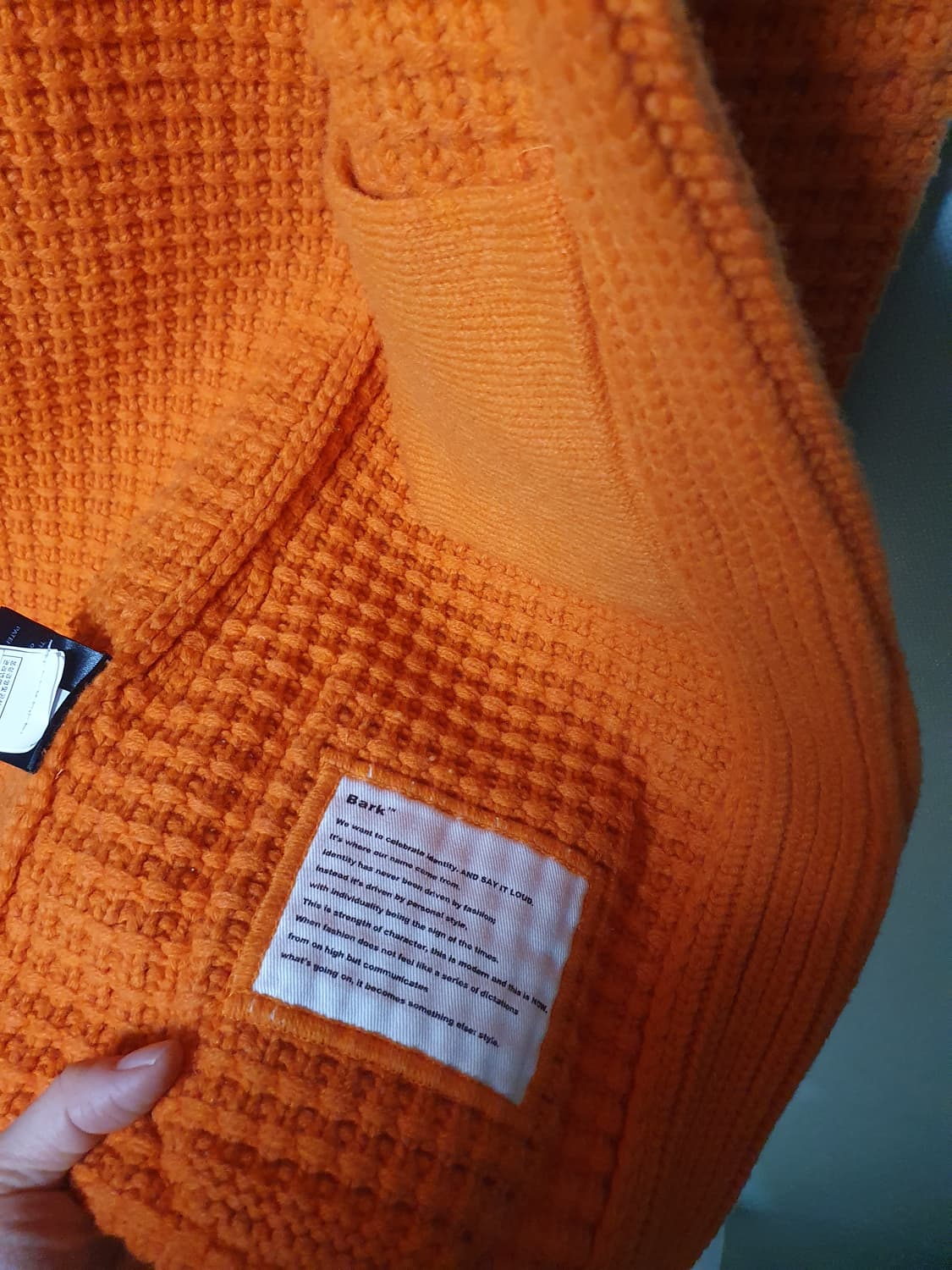 Bark 바크 더플 니트 코트 80~85슬림 상품이미지5