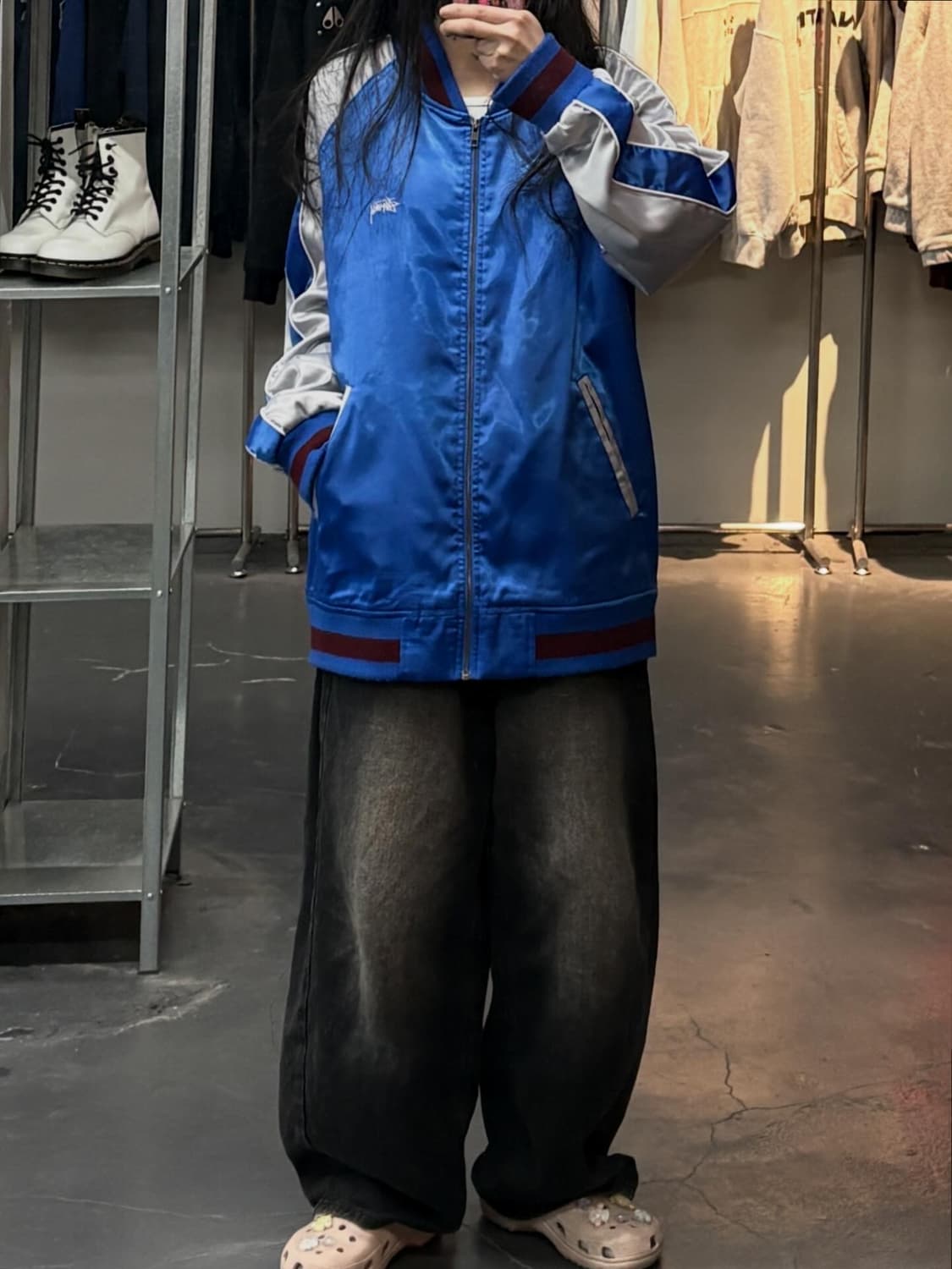 스투시 월드투어 35주년 호랑이 자수 스카쟌 A3594 상품이미지1