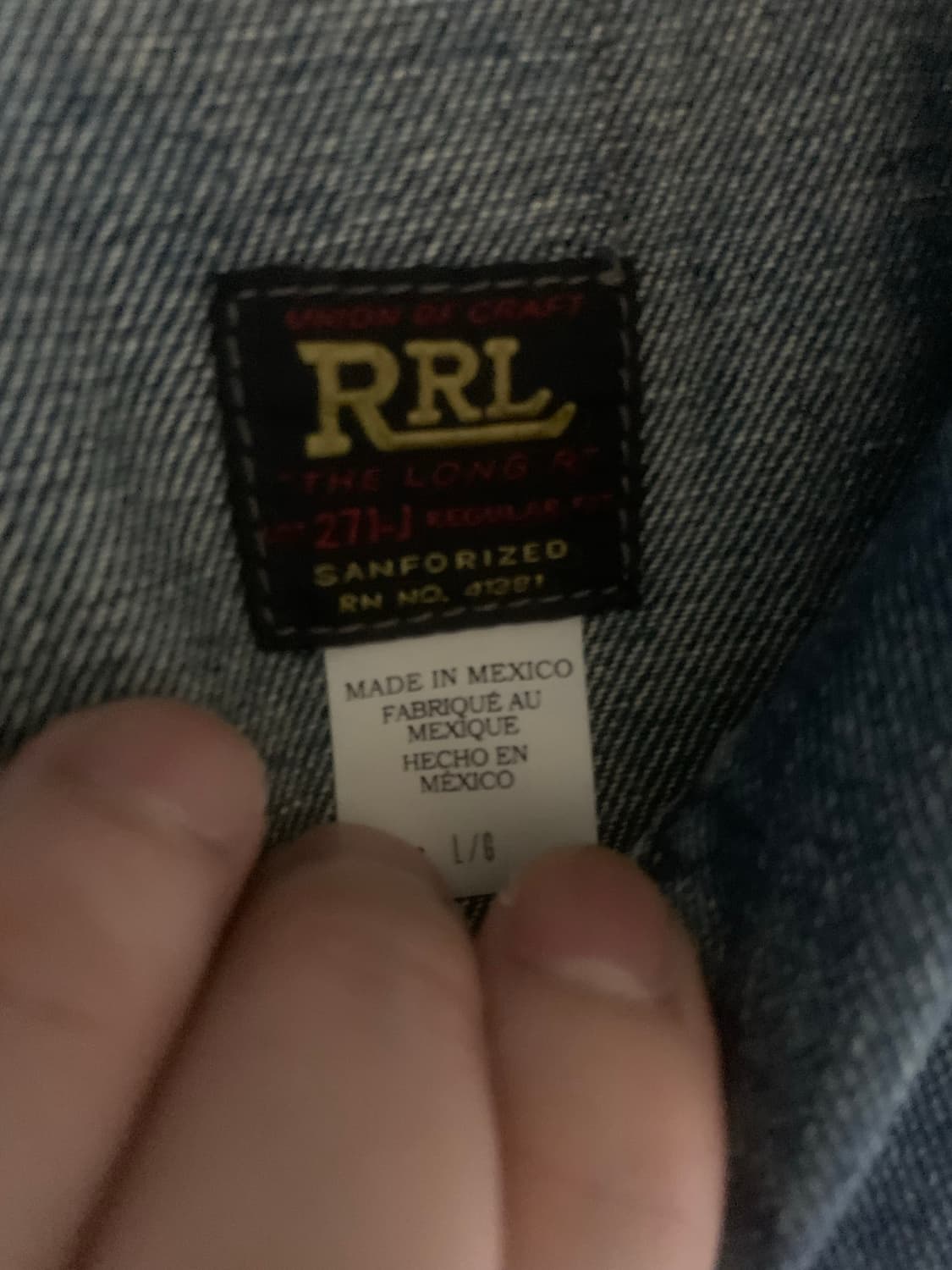 RRL lot 271 리랜드 L 상품이미지2