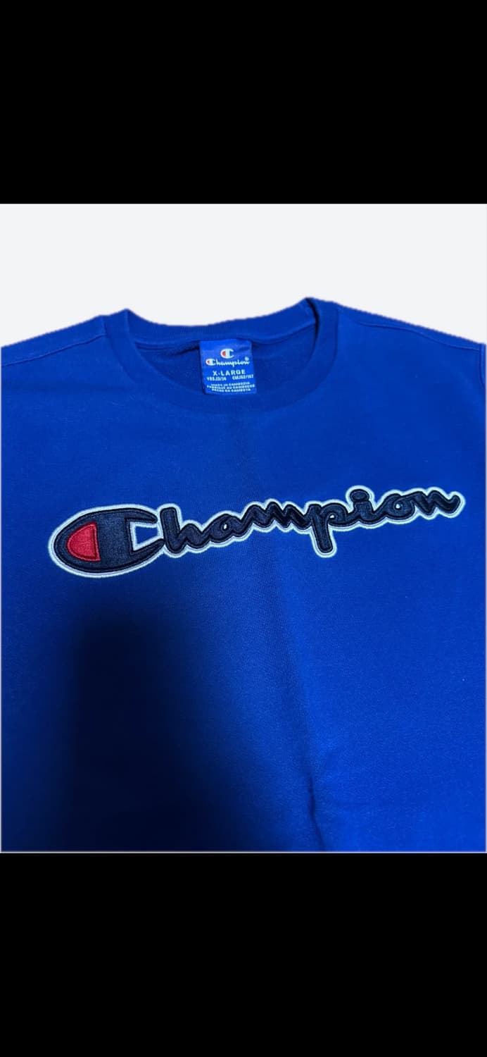 챔피온 맨투맨 XL 블루 상품이미지1
