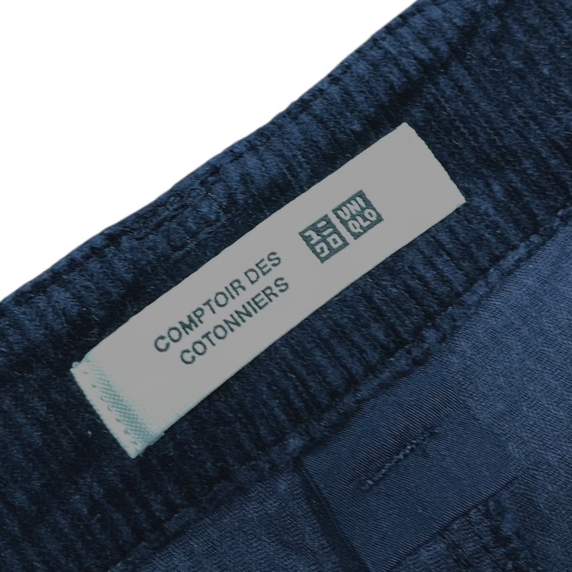 유니클로 꼼뜨와데꼬또니에 와이드 코듀로이 팬츠 네이비 상품이미지4