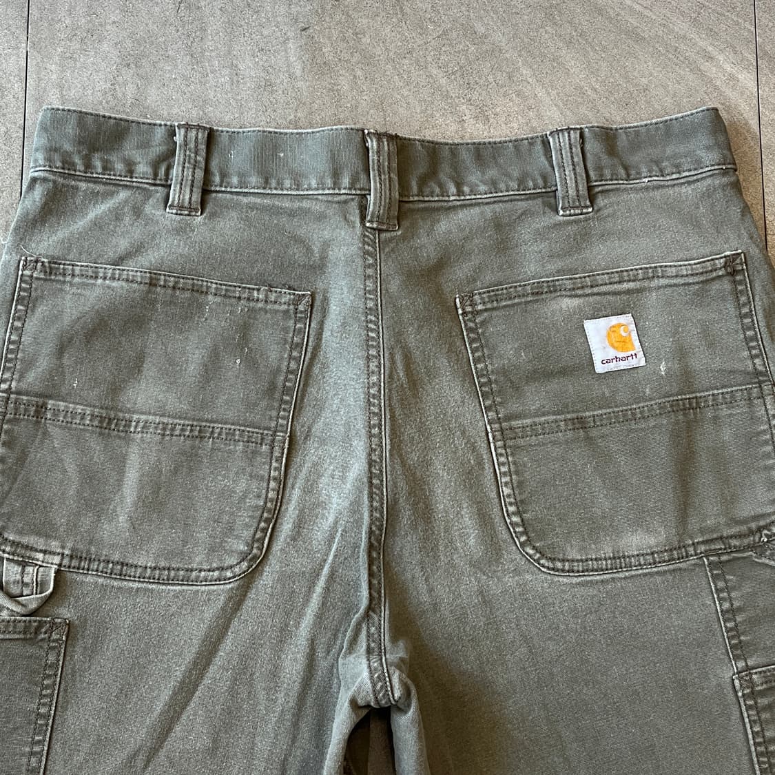 칼하트 정품 오리지널 카펜터 카키 반바지  상품이미지4