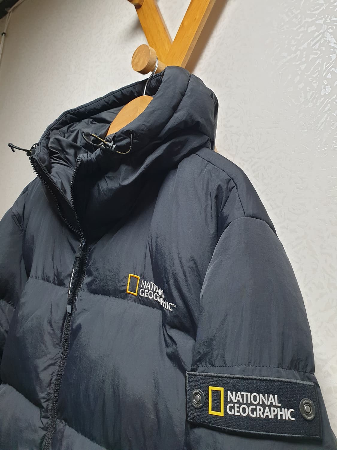[xl/105] 내셔널지오그래픽 블랙 다운패딩 상품이미지1