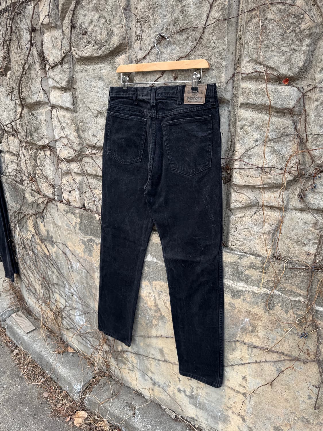 90s 랭글러 빈티지 96501cb 블랙 데님 팬츠 블랙진 상품이미지4