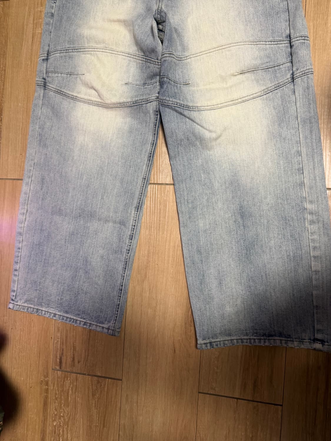 어웬드 블루 와이드 바이커 진 1사이즈 상품이미지2