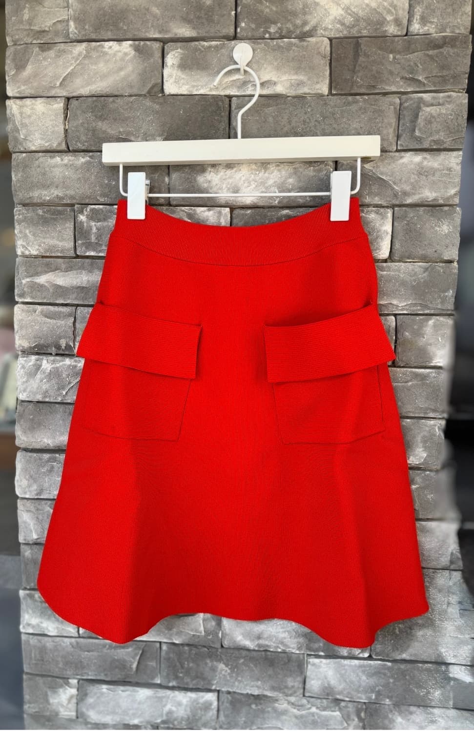 새상품 A.L.C. 레드 포켓 니트 스커트 XS(44,55사이즈 가능) 상품이미지1