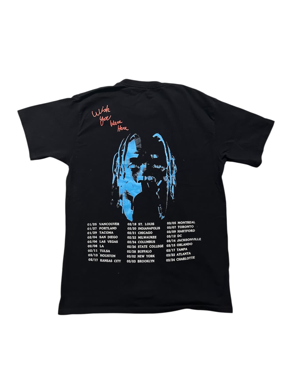 트래비스 스캇 아스트로월드 투어 공식 머천 티셔츠 상품이미지1