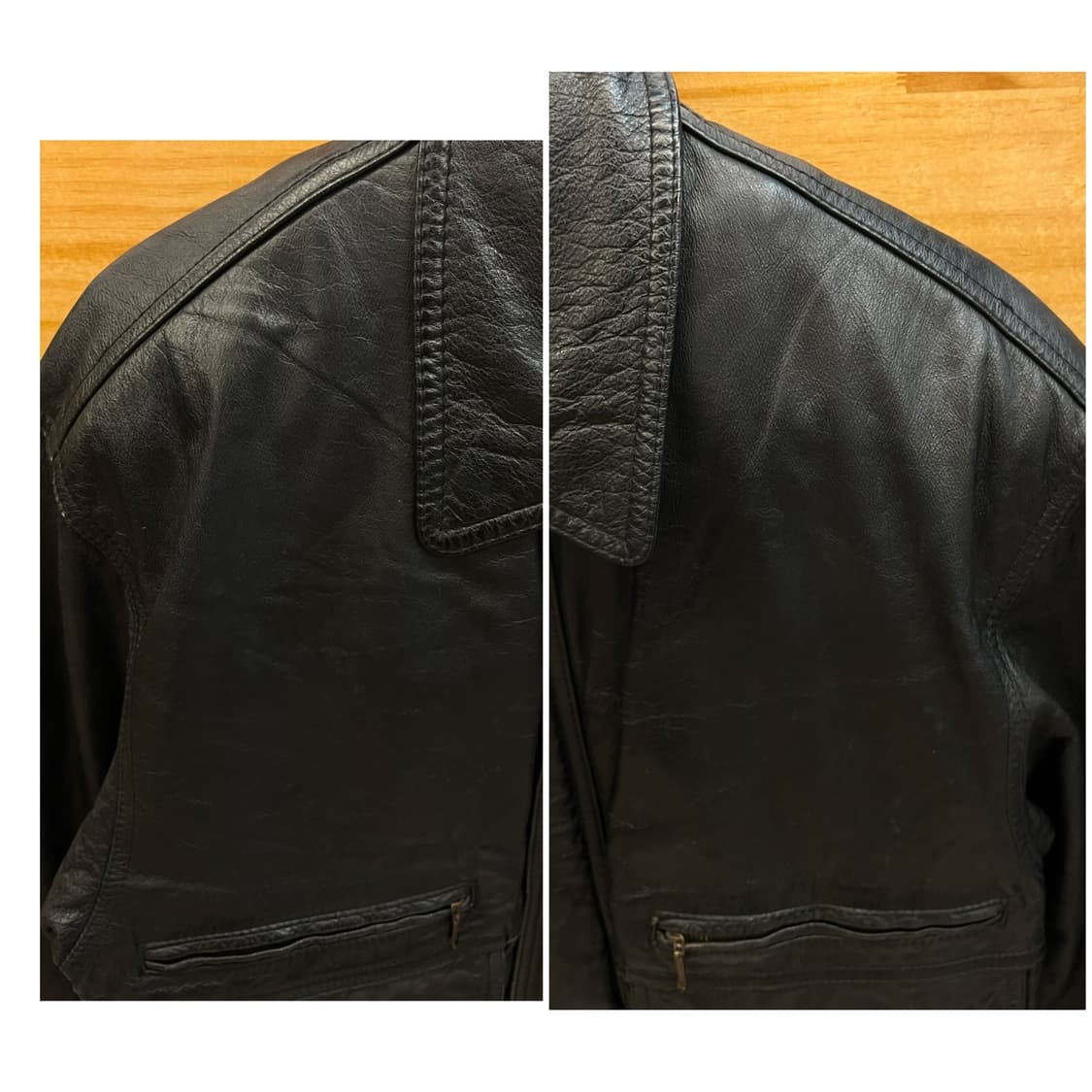 빈티지 소가죽 레더 자켓 블랙 95 #csz2780 상품이미지5