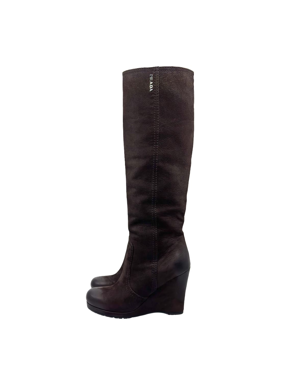 Prada Wedge Heel Knee Boots/ 36.5 상품이미지1